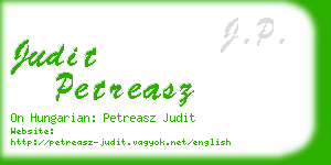 judit petreasz business card